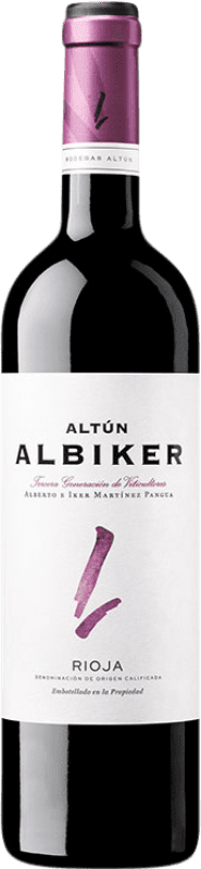 7,95 € Spedizione Gratuita | Vino rosso Altún Albiker Giovane D.O.Ca. Rioja La Rioja Spagna Tempranillo, Viura Bottiglia 75 cl