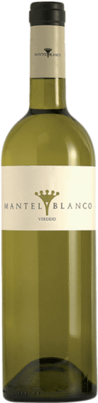 8,95 € Spedizione Gratuita | Vino bianco Álvarez y Díez Mantel Blanco D.O. Rueda Castilla y León Spagna Verdejo Bottiglia 75 cl