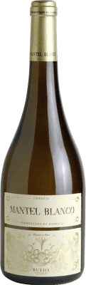 14,95 € Envio grátis | Vinho Branco Álvarez y Díez Mantel Fermentado en Barrica D.O. Rueda Castela e Leão Espanha Verdejo 75 cl