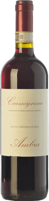 13,95 € Free Shipping | Red wine Ambra Santa Cristina in Pilli D.O.C.G. Carmignano Tuscany Italy Cabernet Sauvignon, Sangiovese, Canaiolo Bottle 75 cl