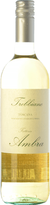 8,95 € Envio grátis | Vinho branco Ambra I.G.T. Toscana Tuscany Itália Trebbiano Garrafa 75 cl