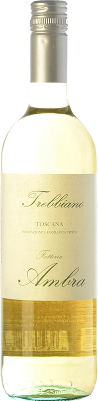 8,95 € Free Shipping | White wine Ambra I.G.T. Toscana Tuscany Italy Trebbiano Bottle 75 cl