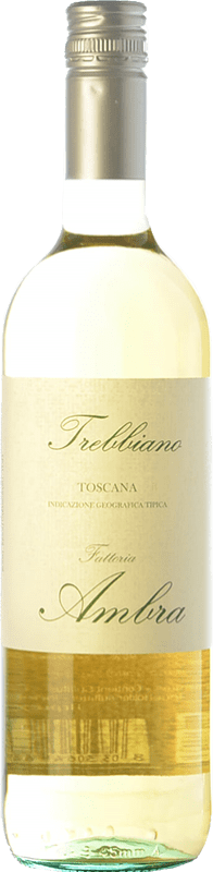 8,95 € Бесплатная доставка | Белое вино Ambra I.G.T. Toscana Тоскана Италия Trebbiano бутылка 75 cl
