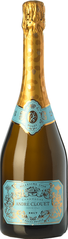 56,95 € Envio grátis | Espumante branco André Clouet Millésimé Brut Reserva A.O.C. Champagne Champagne França Pinot Preto Garrafa 75 cl