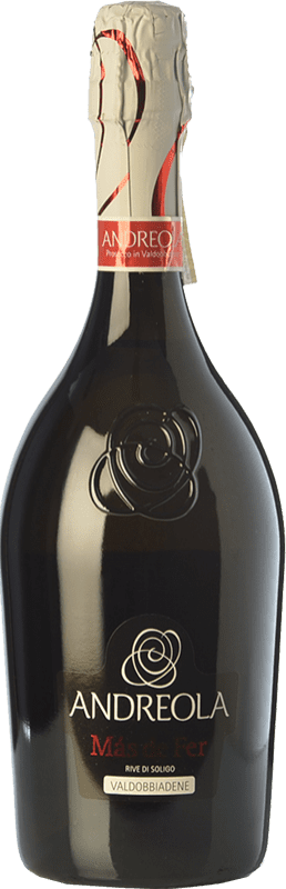 13,95 € Free Shipping | White sparkling Andreola Rive di Soligo Más de Fer D.O.C.G. Prosecco di Conegliano-Valdobbiadene Treviso Italy Glera Bottle 75 cl