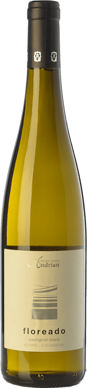 18,95 € Envío gratis | Vino blanco Andriano Floreado Blanc D.O.C. Alto Adige Trentino-Alto Adige Italia Sauvignon Botella 75 cl