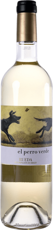 16,95 € Envio grátis | Vinho branco Ángel Lorenzo Cachazo El Perro Verde Jovem D.O. Rueda Castela e Leão Espanha Verdejo Garrafa 75 cl