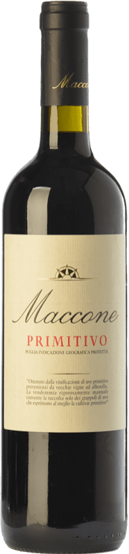16,95 € 免费送货 | 红酒 Angiuli Maccone I.G.T. Puglia 普利亚大区 意大利 Primitivo 瓶子 75 cl