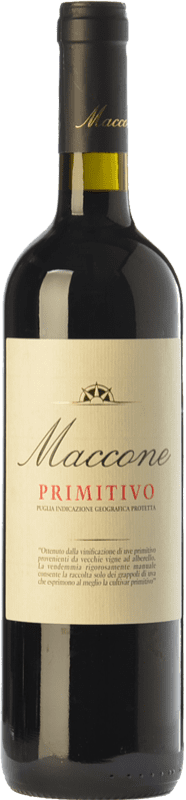 16,95 € Spedizione Gratuita | Vino Rosso Angiuli Maccone I.G.T. Puglia Puglia Italia Primitivo 75 cl