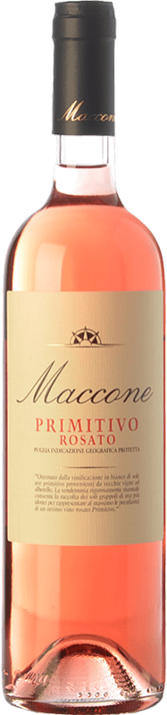 14,95 € 免费送货 | 玫瑰酒 Angiuli Rosato Maccone I.G.T. Puglia 普利亚大区 意大利 Primitivo 瓶子 75 cl