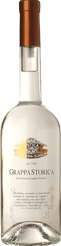 24,95 € Free Shipping | Grappa Quaglia Storica I.G.T. Grappa Piemontese Piemonte Italy Bottle 70 cl