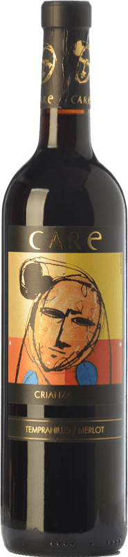 6,95 € Free Shipping | Red wine Añadas Care Aged D.O. Cariñena Aragon Spain Merlot, Syrah Bottle 75 cl