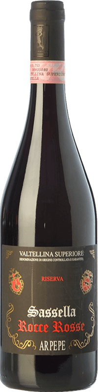 125,95 € 免费送货 | 红酒 Ar.Pe.Pe. Sassella Rocce Rosse 预订 D.O.C.G. Valtellina Superiore 伦巴第 意大利 Nebbiolo 瓶子 75 cl