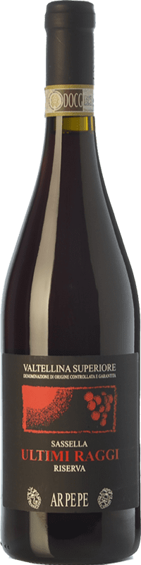 131,95 € Kostenloser Versand | Rotwein Ar.Pe.Pe. Sassella Ultimi Raggi Superior Reserve — Gereift D.O.C. Valtellina Lombardei Italien Nebbiolo Flasche 75 cl