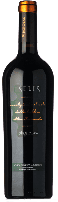 22,95 € 免费送货 | 红酒 Argiolas Iselis Rosso D.O.C. Monica di Sardegna 撒丁岛 意大利 Carignan, Bobal, Monica 瓶子 75 cl