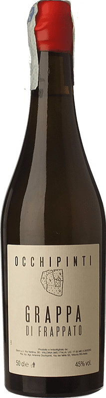 78,95 € Envio grátis | Grappa Arianna Occhipinti Frappato I.G.T. Grappa Siciliana Sicília Itália Garrafa Medium 50 cl