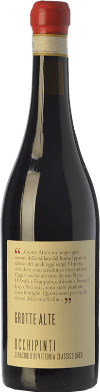 93,95 € Spedizione Gratuita | Vino Rosso Arianna Occhipinti Grotte Alte D.O.C.G. Cerasuolo di Vittoria Sicilia Italia Nero d'Avola, Frappato Eco — Biologico 75 cl