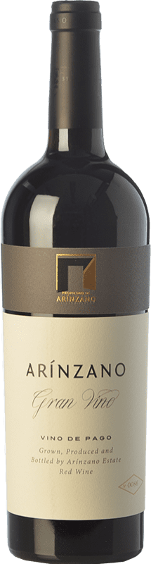 97,95 € 免费送货 | 红酒 Arínzano Gran Vino 岁 D.O.P. Vino de Pago de Arínzano 纳瓦拉 西班牙 Tempranillo, Merlot 瓶子 75 cl