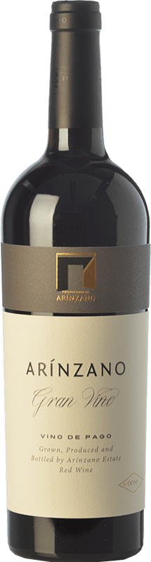 101,95 € Envío gratis | Vino tinto Arínzano Gran Vino Crianza D.O.P. Vino de Pago Señorío de Arínzano Navarra España Tempranillo, Merlot Botella 75 cl