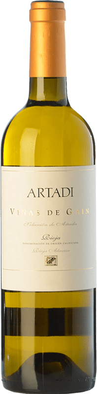 26,95 € Envio grátis | Vinho branco Artadi Viñas de Gain Crianza D.O.Ca. Rioja La Rioja Espanha Viura Garrafa 75 cl