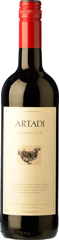 11,95 € 免费送货 | 红葡萄酒 Artadi 年轻的 西班牙 Tempranillo — 丹魄, Viura — 维乌拉 75 cl