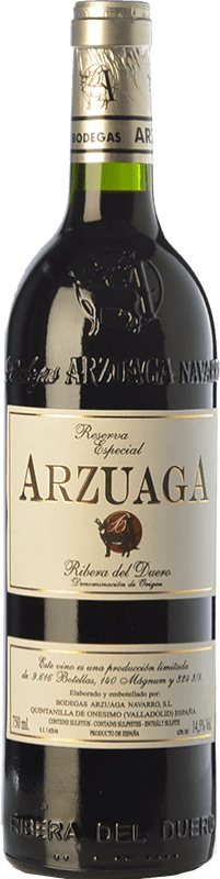 58,95 € 免费送货 | 红酒 Arzuaga Especial 预订 D.O. Ribera del Duero 卡斯蒂利亚莱昂 西班牙 Tempranillo 瓶子 75 cl