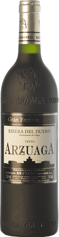 103,95 € Envío gratis | Vino Tinto Arzuaga Gran Reserva D.O. Ribera del Duero Castilla y León España Tempranillo, Merlot, Cabernet Sauvignon 75 cl
