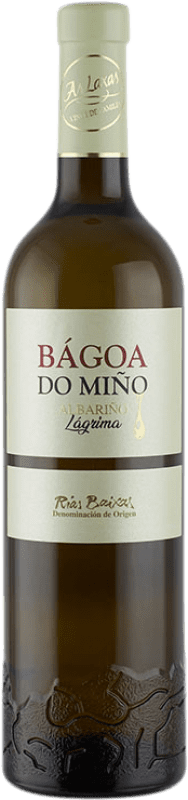 12,95 € Envio grátis | Vinho branco As Laxas Bágoa do Miño D.O. Rías Baixas Galiza Espanha Albariño Garrafa 75 cl