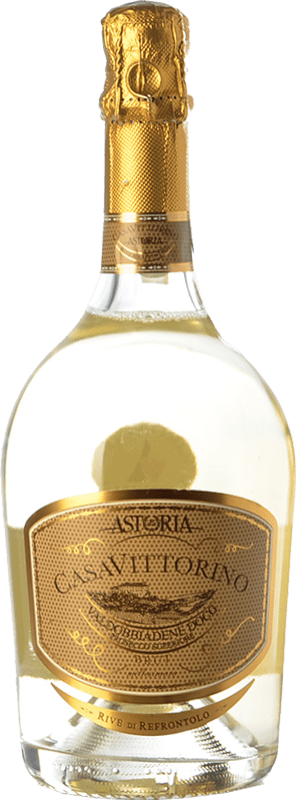 11,95 € Free Shipping | White sparkling Astoria Casa di Vittorino Brut D.O.C.G. Prosecco di Conegliano-Valdobbiadene Treviso Italy Glera Bottle 75 cl