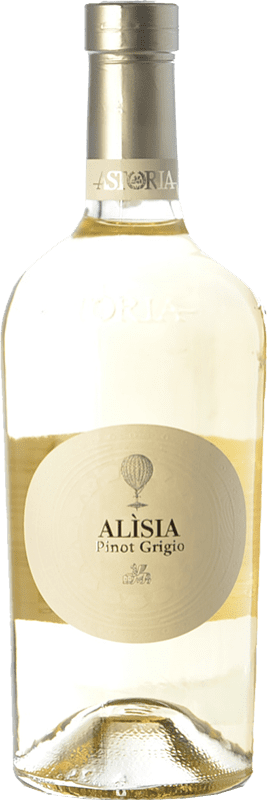 10,95 € Envio grátis | Vinho branco Astoria Alisia I.G.T. Friuli-Venezia Giulia Friuli-Venezia Giulia Itália Pinot Cinza Garrafa 75 cl