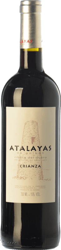 18,95 € Free Shipping | Red wine Atalayas de Golbán Aged D.O. Ribera del Duero Castilla y León Spain Tempranillo Bottle 75 cl