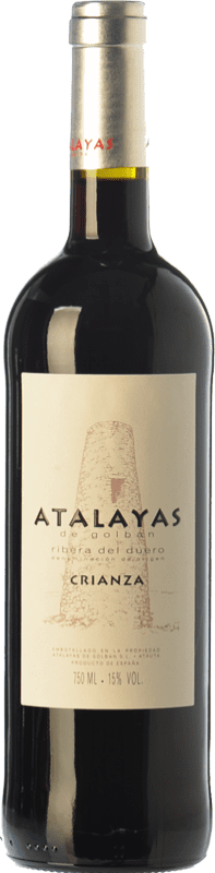 17,95 € Бесплатная доставка | Красное вино Atalayas de Golbán старения D.O. Ribera del Duero Кастилия-Леон Испания Tempranillo бутылка 75 cl