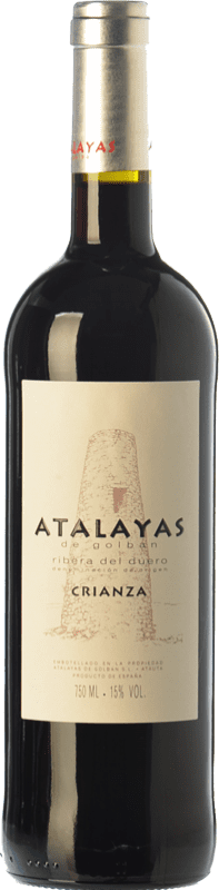 13,95 € Free Shipping | Red Wine Atalayas de Golbán Crianza — Aged D.O. Ribera del Duero Castilla y León Spain Tempranillo Bottle 75 cl