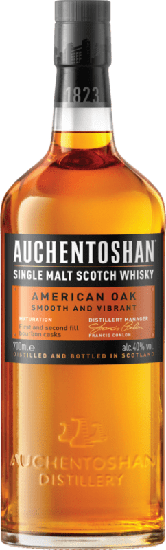 32,95 € Spedizione Gratuita | Whisky Single Malt Auchentoshan American Oak Lowlands Regno Unito Bottiglia 70 cl