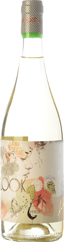6,95 € Envío gratis | Vino blanco Augustus Look D.O. Penedès Cataluña España Moscatel de Alejandría, Xarel·lo, Sauvignon Blanca Botella 75 cl