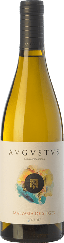 18,95 € Free Shipping | White wine Augustus Microvinificacions Malvasia Sitges Aged D.O. Penedès Catalonia Spain Malvasía de Sitges Bottle 75 cl