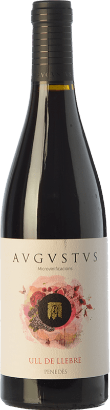 16,95 € Free Shipping | Red wine Augustus Microvinificacions Ull de Llebre Joven D.O. Penedès Catalonia Spain Tempranillo Bottle 75 cl