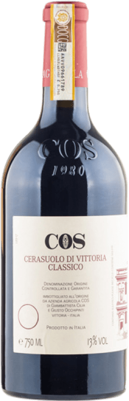 59,95 € Spedizione Gratuita | Vino Rosso Azienda Agricola Cos delle Fontane D.O.C.G. Cerasuolo di Vittoria Sicilia Italia Nero d'Avola, Frappato Eco — Biologico 75 cl