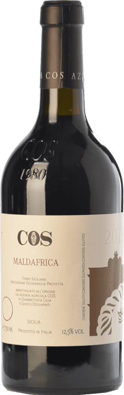 39,95 € Envío gratis | Vino Tinto Azienda Agricola Cos Maldafrica I.G.T. Terre Siciliane Sicilia Italia Merlot, Cabernet Sauvignon, Frappato Eco Ecológico Botella 75 cl