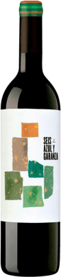 11,95 € 免费送货 | 红葡萄酒 Azul y Garanza Seis Crianza — 陈酿 D.O. Navarra 纳瓦拉 西班牙 Merlot — 梅洛, Cabernet Sauvignon — 赤霞珠 Eco — 生态 有机 天然 75 cl
