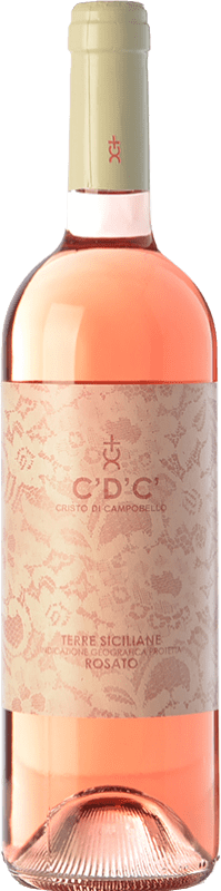 12,95 € Kostenloser Versand | Roséwein Cristo di Campobello C'D'C' I.G.T. Terre Siciliane Sizilien Italien Nero d'Avola Flasche 75 cl