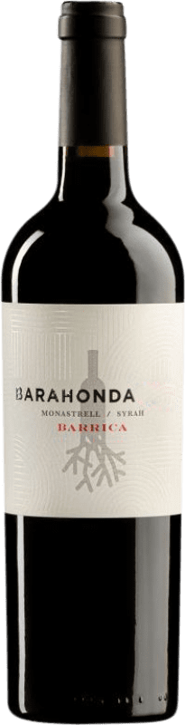 10,95 € Kostenloser Versand | Rotwein Barahonda Barrica Jung D.O. Yecla Region von Murcia Spanien Syrah, Monastrell Flasche 75 cl