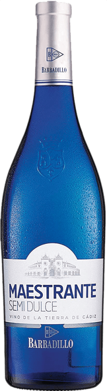 7,95 € Kostenloser Versand | Weißwein Barbadillo Semiseco — Halbtrocken Jung I.G.P. Vino de la Tierra de Cádiz Andalusien Spanien Palomino Fino Flasche 75 cl