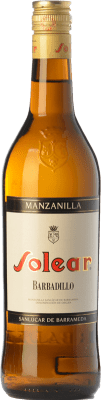 10,95 € Envio grátis | Vinho Generoso Fortificado Barbadillo Solear D.O. Manzanilla-Sanlúcar de Barrameda Andaluzia Espanha Palomino Fino Garrafa 75 cl