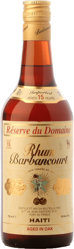 29,95 € 送料無料 | ラム Barbancourt Réserve du Domaine 予約 ハイチ 15 年 ボトル 75 cl
