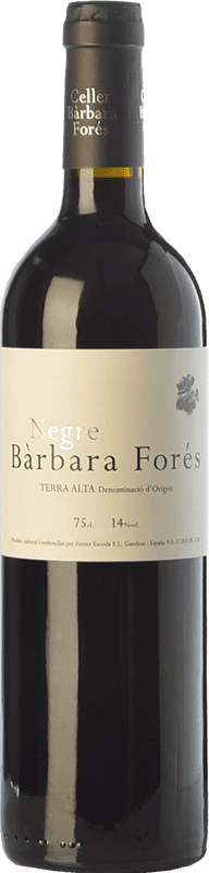 10,95 € Free Shipping | Red wine Bàrbara Forés Negre Aged D.O. Terra Alta Catalonia Spain Syrah, Grenache, Carignan Bottle 75 cl