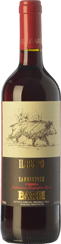 11,95 € Spedizione Gratuita | Vino rosso Barbi Il Ruspo I.G.T. Umbria Umbria Italia Sangiovese Bottiglia 75 cl