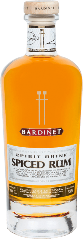 29,95 € 免费送货 | 朗姆酒 Bardinet Spiced Rum Hermanos Torres 西班牙 瓶子 70 cl