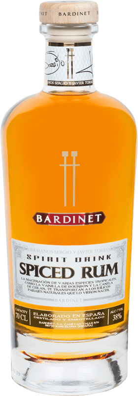 22,95 € Spedizione Gratuita | Rum Bardinet Hermanos Torres Spagna 70 cl Spiced — Speziato