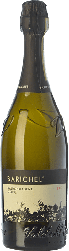 11,95 € 送料無料 | 白スパークリングワイン Barichel Brut D.O.C.G. Prosecco di Conegliano-Valdobbiadene トレヴィーゾ イタリア Glera ボトル 75 cl